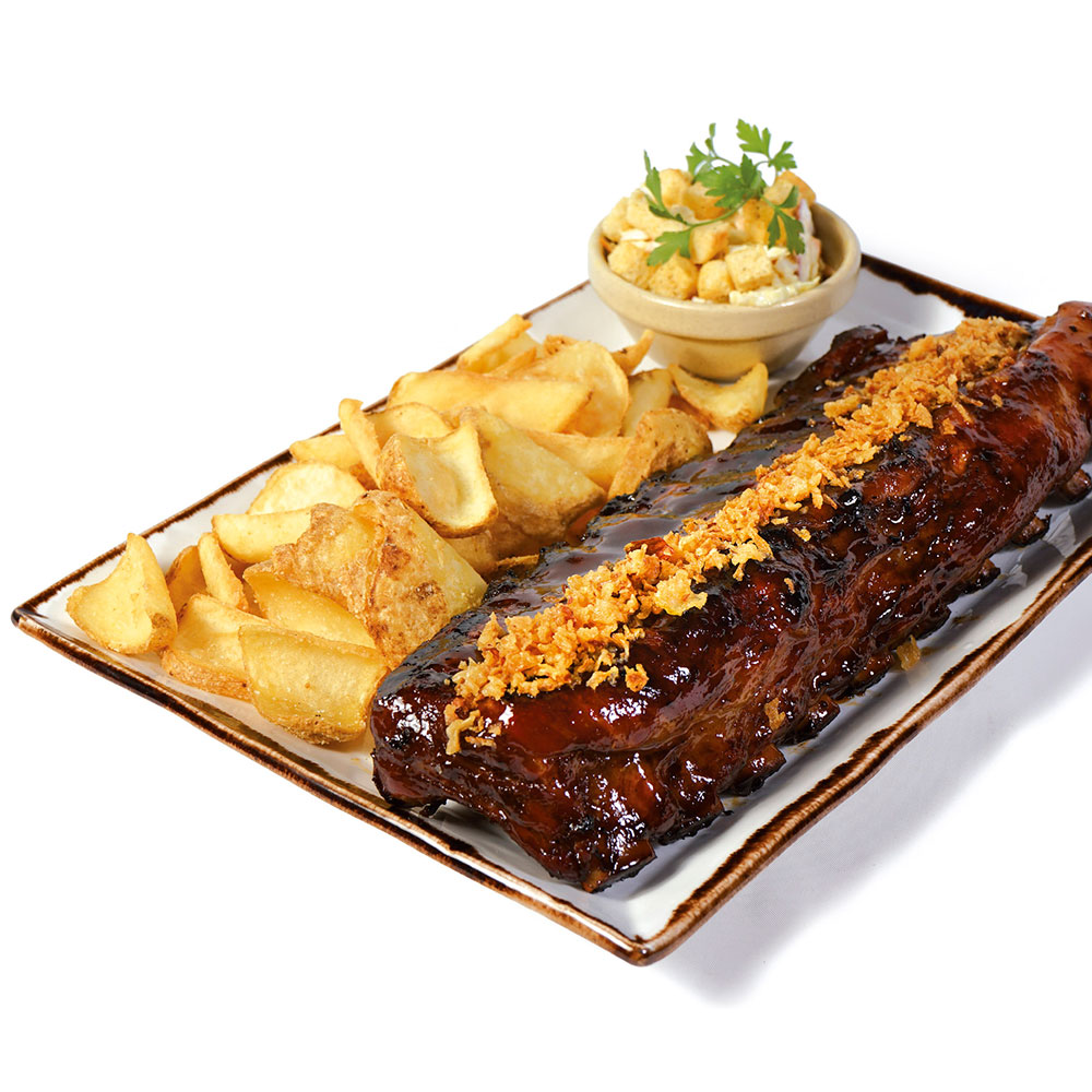 Cotton Grill. Charcoal Ribs. Double Glazed Spare Ribs