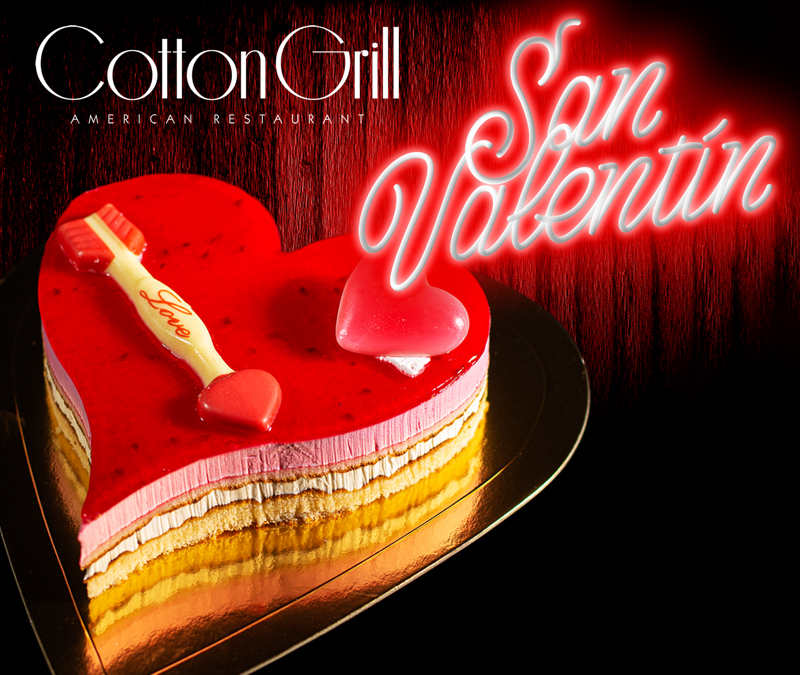 Tarta de San Valentín en Cotton Grill