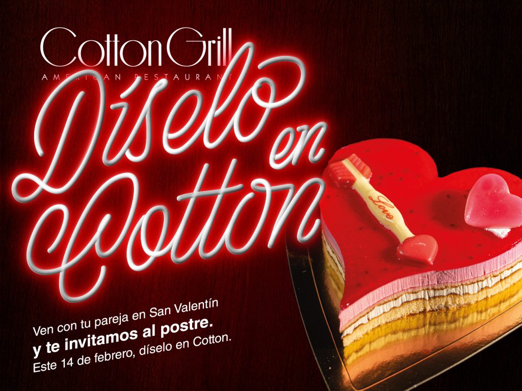 Te invitamos a una tarta por San Valentín en Cotton Grill